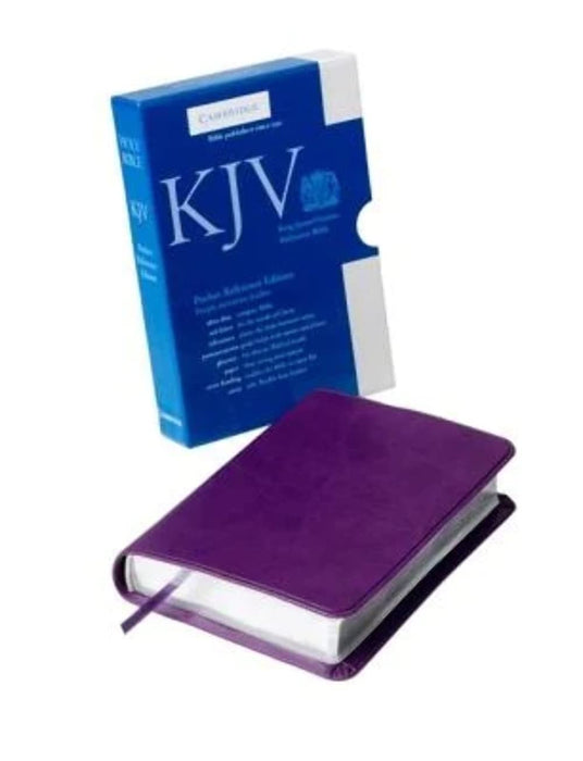 KJV Pocket Reference Bible Purple Leather