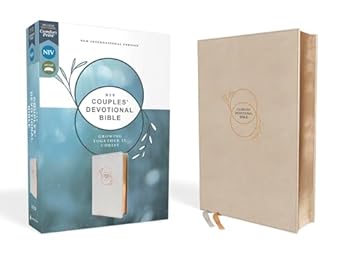 NIV, Couples' Devotional Bible, Stone Leathersoft, Comfort Print - Morning Star Christian Bookstores