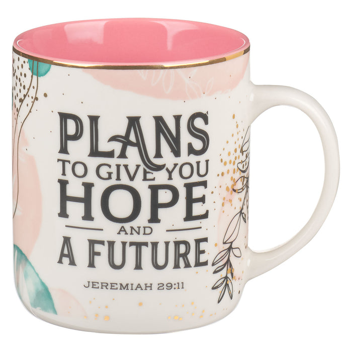 Plans to Give You Hope Muted Watercolor Ceramic Mug