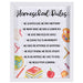 Framed Wall Art Homeschool Rules 11x14 - Morning Star Christian Bookstores