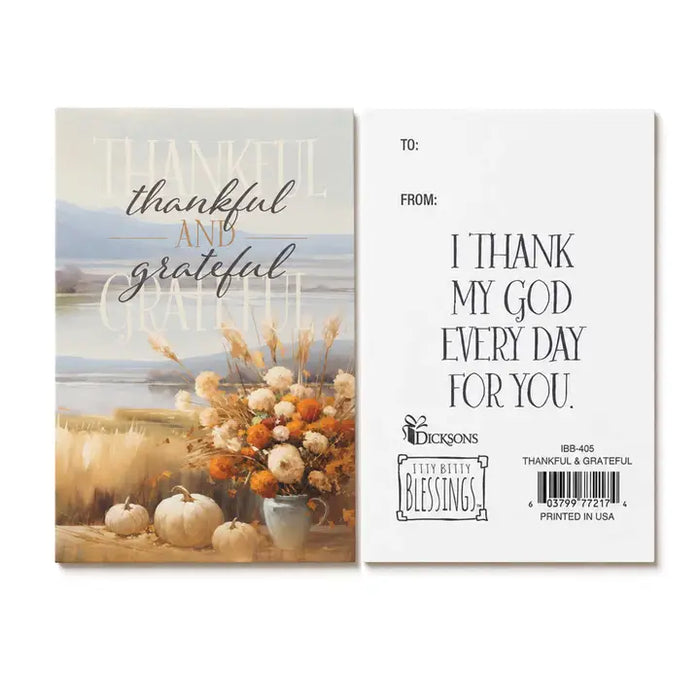 Itty Bitty Card Thankful and Grateful
