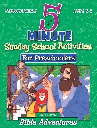 5 MINUTE SUNDAY SCHOOL ACTIVITIES FOR PRESCHOOLERS - BIBLE ADVENTURES