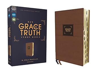 NIV Grace & Truth Study Bible Leathersoft Brown IDX Red Letter - Morning Star Christian Bookstores