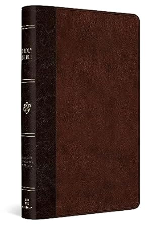 ESV Lg Print Thinline Reference Bible Trutone Brown/Walnut Timeless Design - Morning Star Christian Bookstores