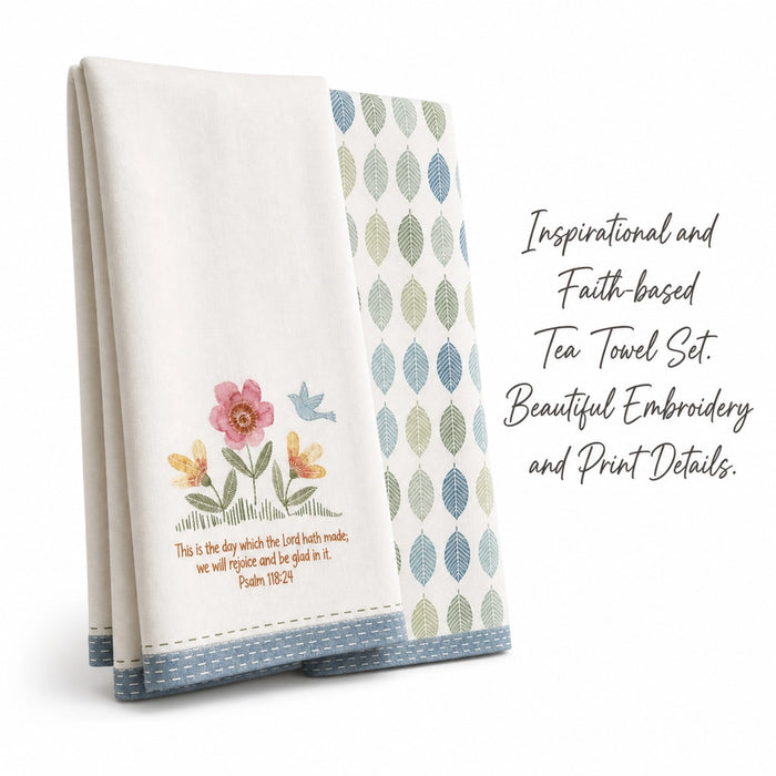 Tea Towel Set This Is the Day Ps. 118:24