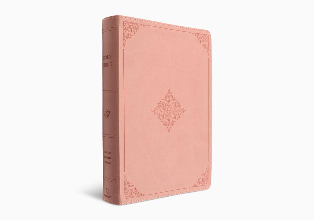 ESV Holy Bible: Dyslexia-Friendly Edition, TruTone, Blush Rose, Fleur-de-lis Design