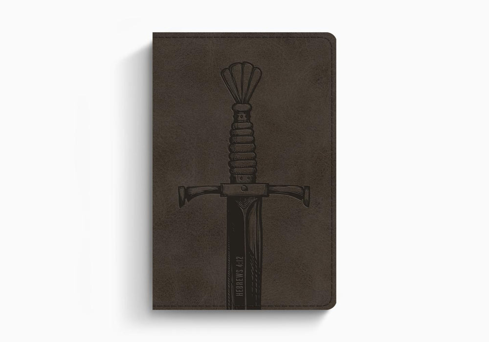 ESV Compact Bible, TruTone®, Silver, Sword Design