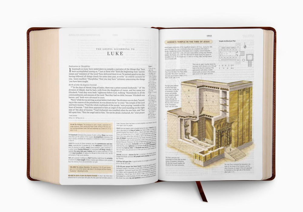 ESV Study Bible TruTone Walnut Celtic Imprint