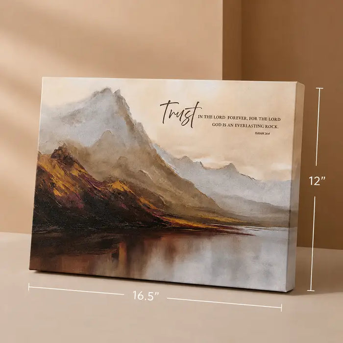 Wood Wall Plaque Trust in the Is. 26:4