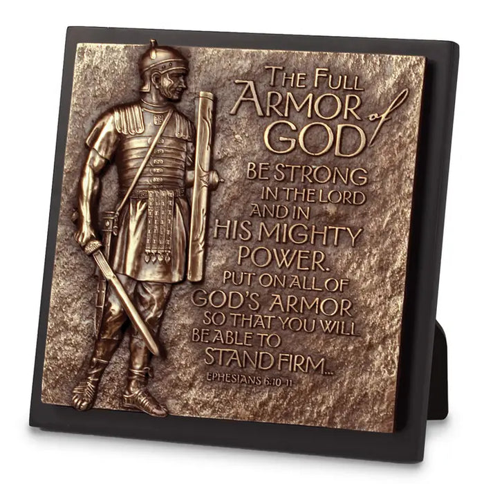 Armor of God Small Sculpture Plaque