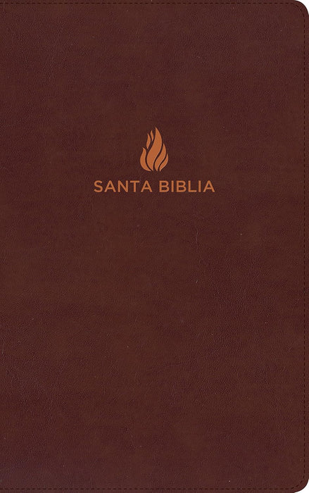 RVR 1960 Biblia ultrafina, marrón piel fabricada con índice (Spanish Edition)