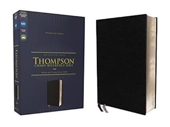 NIV Thompson Chain-Reference Bible European Bonded Leather Black Red Letter
