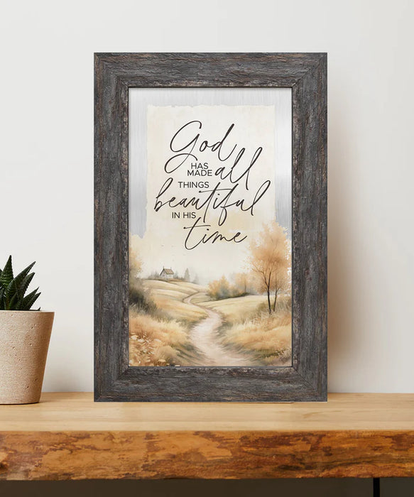 God Has Made Metal Framed Art