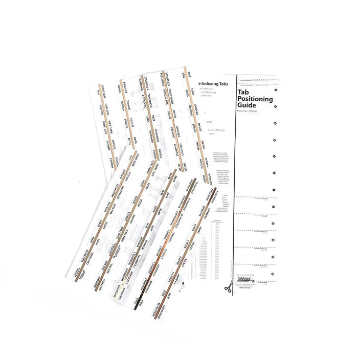 Bible Index Tabs Gold Tabbies Pk10