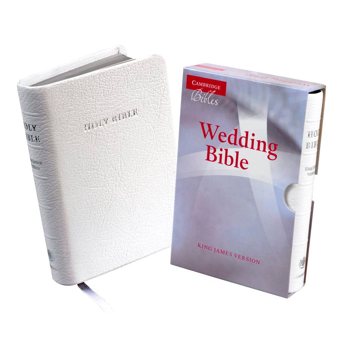 KJV Wedding Bible white