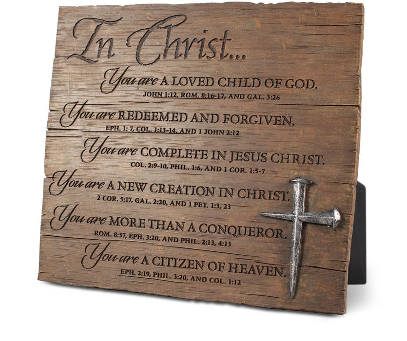 Tabletop Plaque - In Christ You are Loved