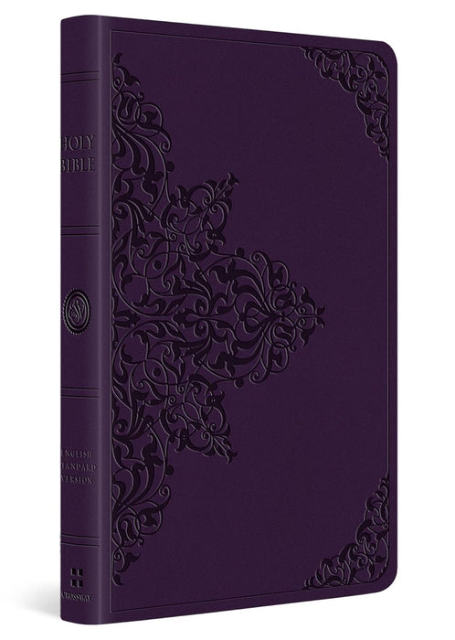 ESV Large Print Value Thinline Lavender Filigree