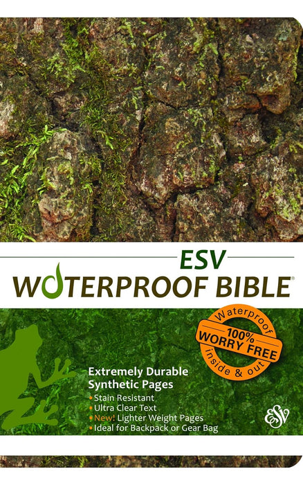 ESV WATERPROOF BIBLE-CAMO TREE BARK