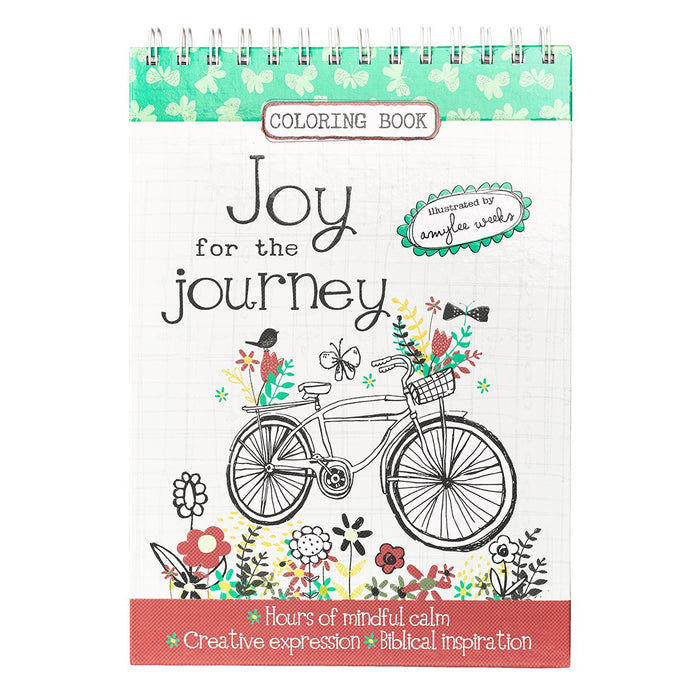 Joy for the Journey Wirebound Coloring Book