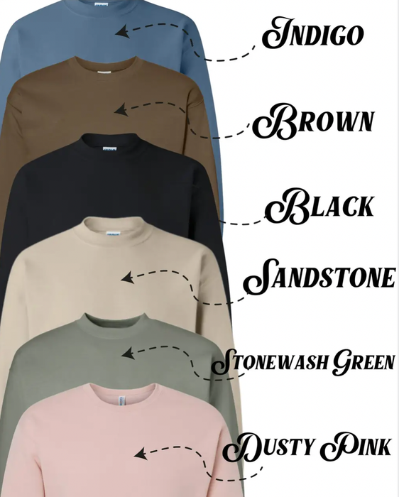 Embroidered Serving The Lord Sweatshirt