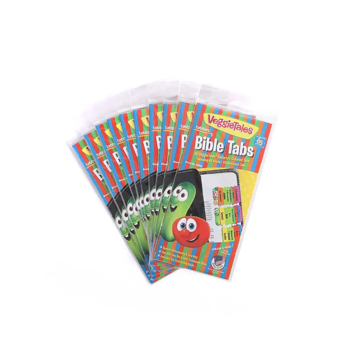 Bible Index Tabs - Veggie Tales - Pk 10