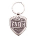 Faith Mountain Vista Metal KeyRing - Matthew 17:20 - Morning Star Christian Bookstores