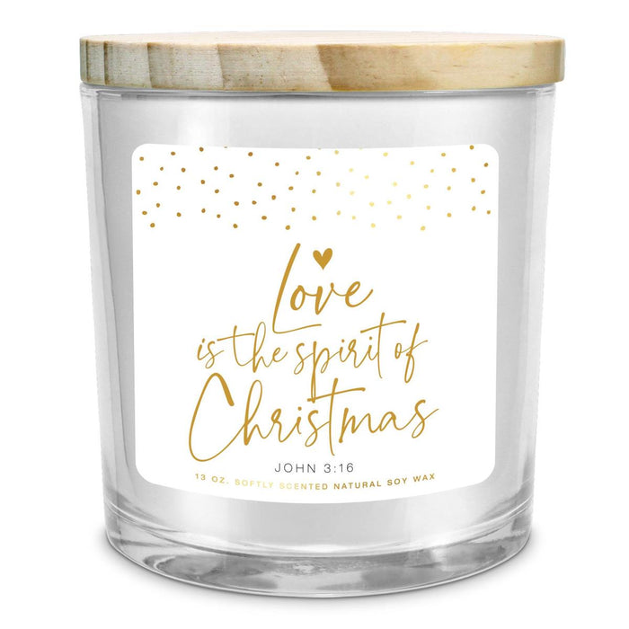 Soy Candle Love Is Spirit Christmas 13Oz