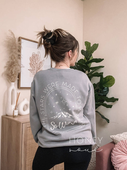If The Stars Were Made To Worship So Will I Graphic Crewneck - Morning Star Christian Bookstores