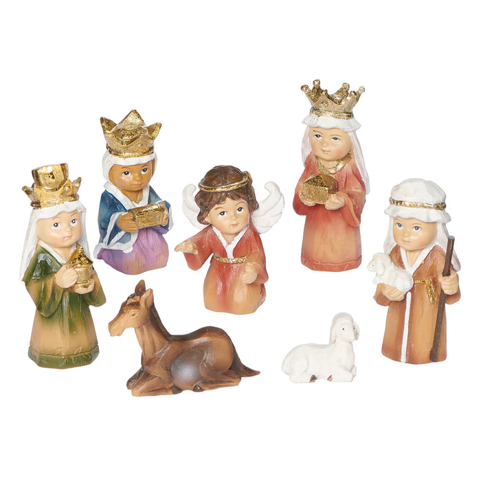 Kids Pageant Nativity Set with Stable