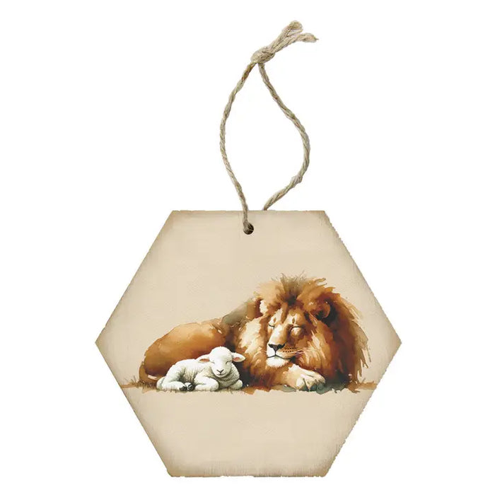 Lion Lamb Art - Honeycomb Ornaments