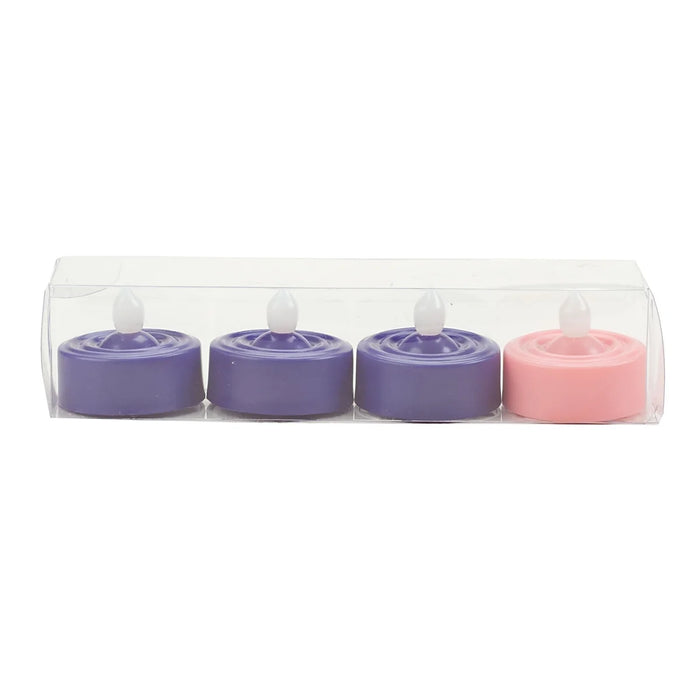 Flameless Advent Tea Candles- Batteries included