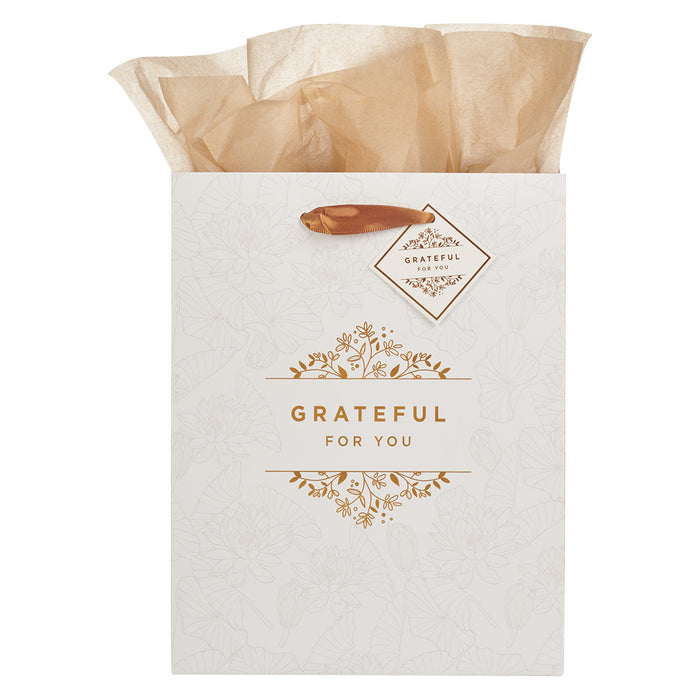 Grateful For You White MD Gift Bag