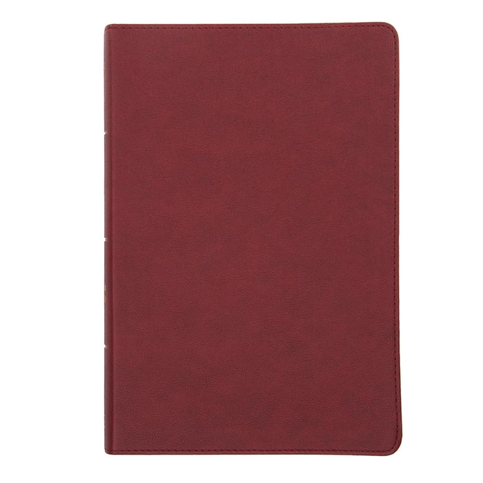 NASB GIANT PRINT REF BIBLE BURGUNDY LEATHERTOUCH