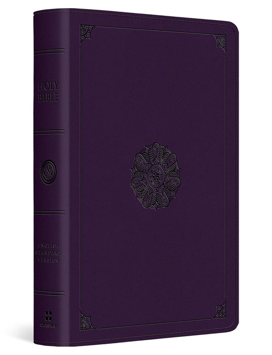 ESV Large Print Bible Lavender Emblem