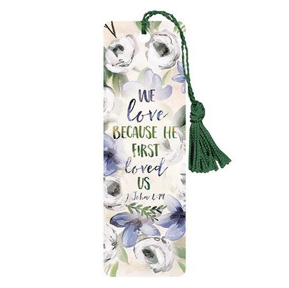 HE FIRST LOVED US TASSEL BKMK - Morning Star Christian Bookstores