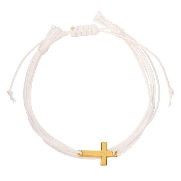 Multi - Strap Woven Bracelets Filled Display (24 pcs)