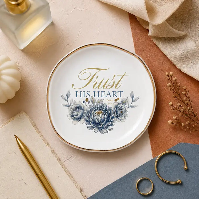 Trinket Tray Trust His Heart 4.5D