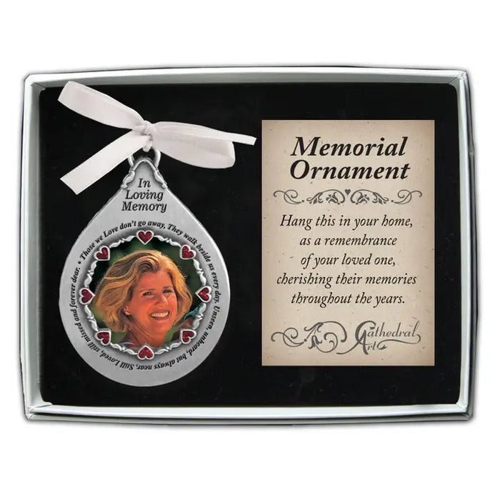 Tear Shape Photo Memorial Ornament