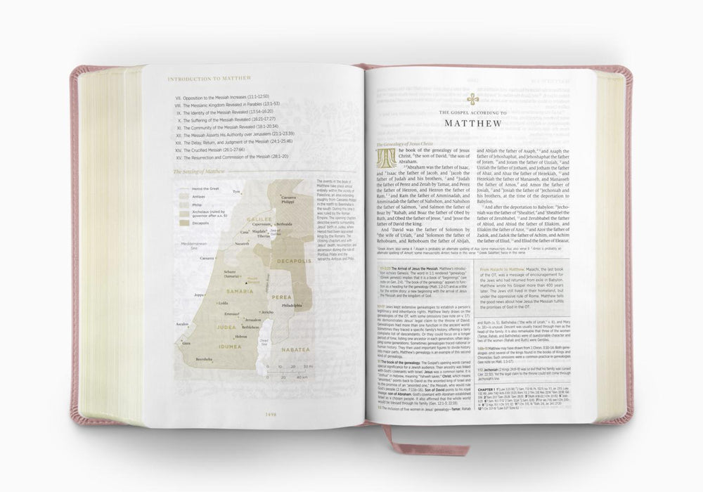 ESV Women's Study Bible TruTone®, Blush Rose, Floral Bloom Design