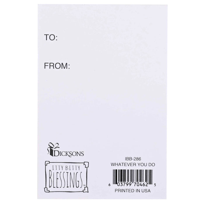 What Ever You Do, Do it for the Glory of God- Pocket Card