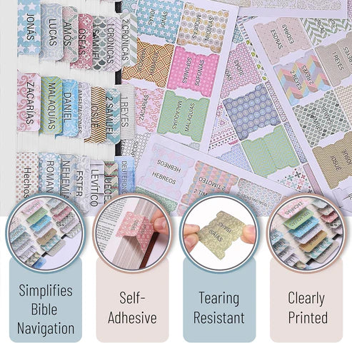 Spanish Bible Tabs - Colorful - Morning Star Christian Bookstores