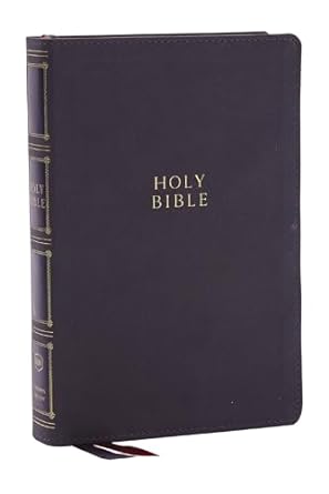 KJV, Compact Center-Column Reference Bible, Leathersoft, Gray, Red Letter, Comfort Print - Morning Star Christian Bookstores