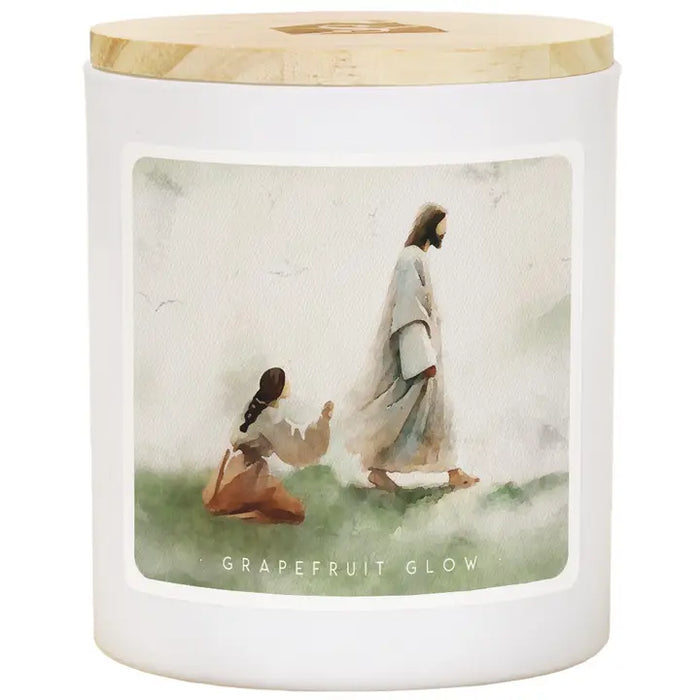 Jesus Healed Woman - Grapefruit Glow - 11oz Soy Candle