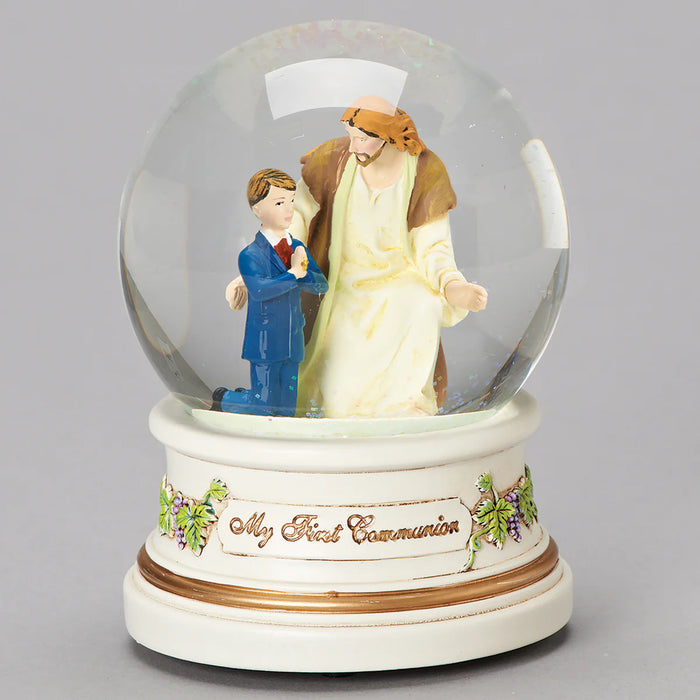 Glitterdome Musical My First Communion Boy with Jesus - "The Lord’s Prayer" Tune