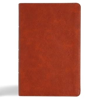 CSB Large Print Personal Size Reference Bible, Burnt Sienna LeatherTouch - Morning Star Christian Bookstores