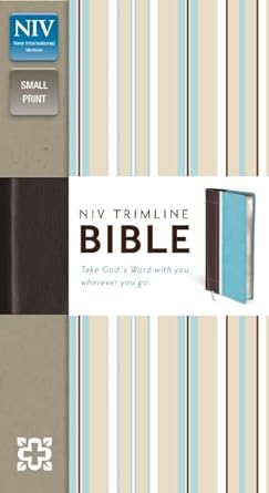 NIV Trimline Bible - Turq/Choc Ital Duotone - Morning Star Christian Bookstores