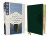 NIV, Compact Center-Column Reference Bible, Leathersoft, Green, Red Letter, Comfort Print - Morning Star Christian Bookstores