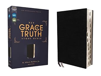 NIV, The Grace and Truth Study Bible, European Bonded Leather, Black, Red Letter, Comfort Print - Morning Star Christian Bookstores