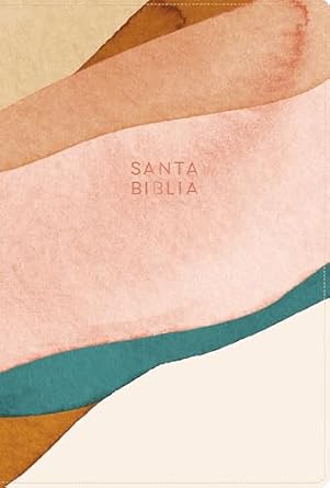 RVR 1960 Biblia letra grande tamaño manual edición especial, acuarela, símil piel