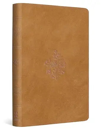ESV Compact Bible (TruTone, Nubuck Caramel, Wildflower Design)